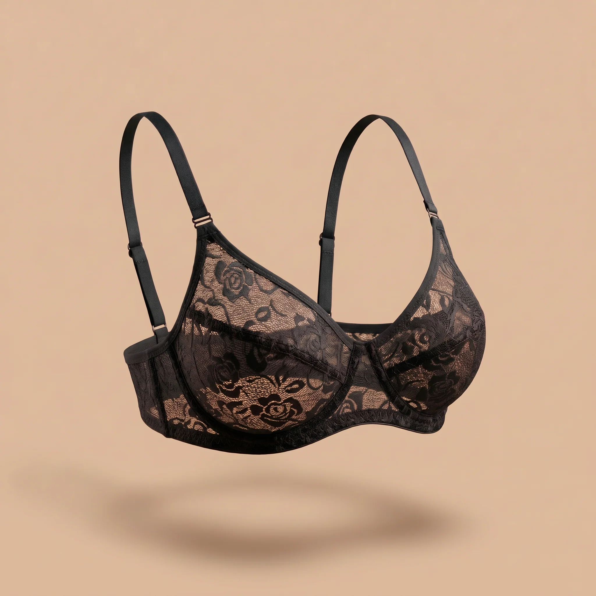 Soft Floral Lace Bra (Premium)